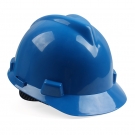 梅思安10146456-L印字蓝色PE标准安全帽 