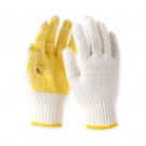 瑞氪  ci)　  er)RW2106黃色點珠棉(mian)紗手套