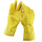 千禧龙035黄棉毛浸塑PVC手套