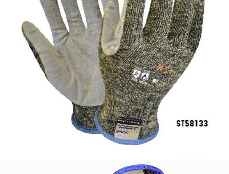 赛立特ST58133-8手掌贴皮5级防割手套图片3
