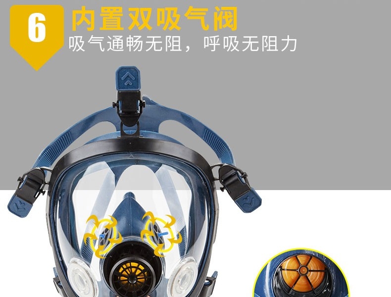 思创ST-S100X-2橡胶全面罩防毒面具图片16