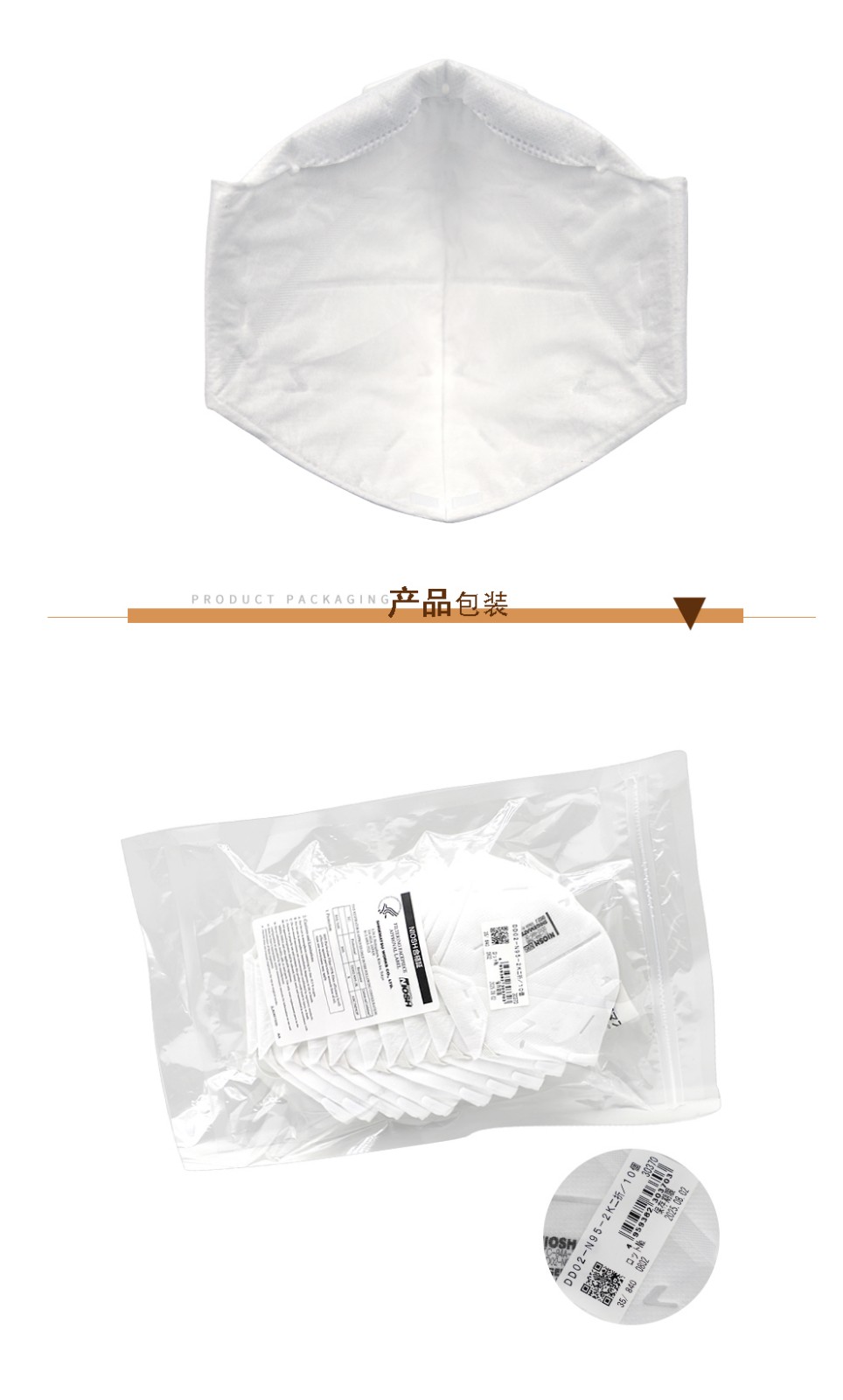 重松DD02-N95-2k防尘口罩图4