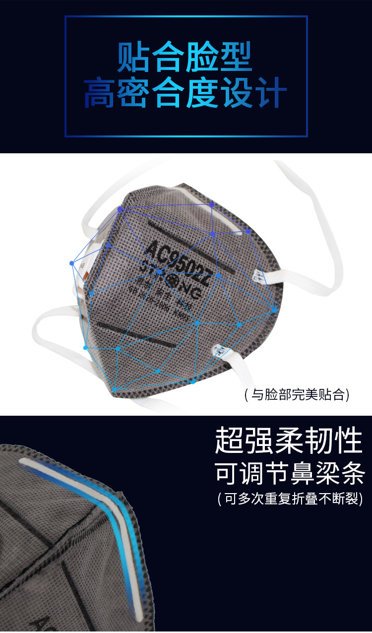 思创ST-AC9502Z KN95头带式防尘口罩图5