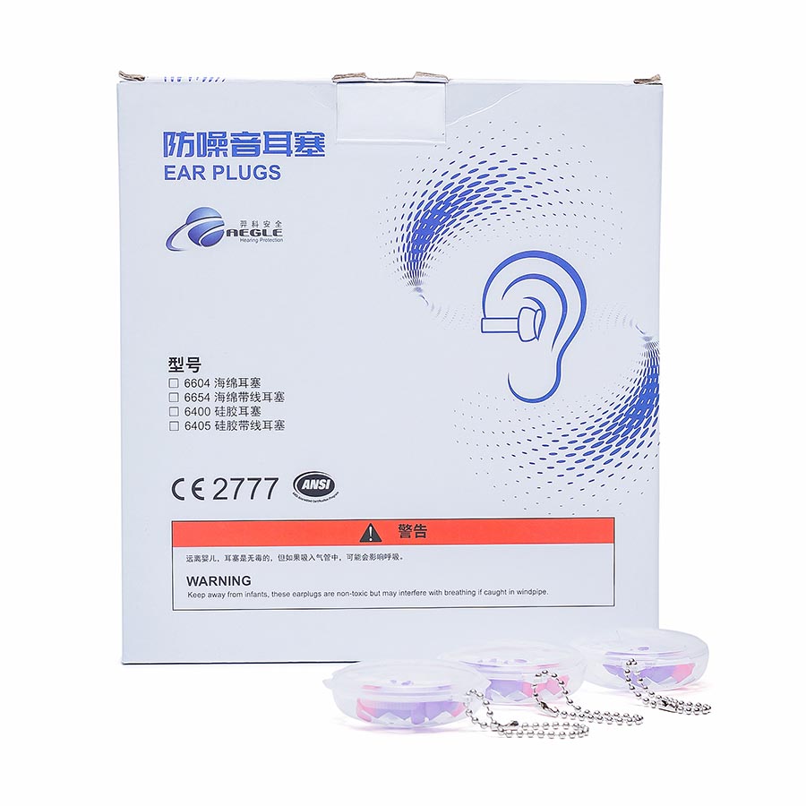 羿科60308305 6405可重复使用带线硅胶耳塞