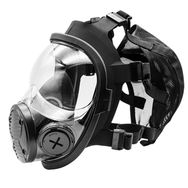 高玛1608-C自吸过滤式双滤盒全面罩防毒面具图片