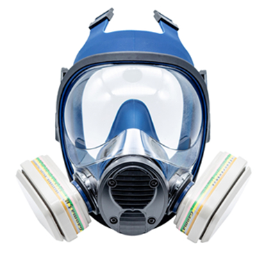 高玛1608-A自吸过滤式双滤盒全面罩防毒面具图片2