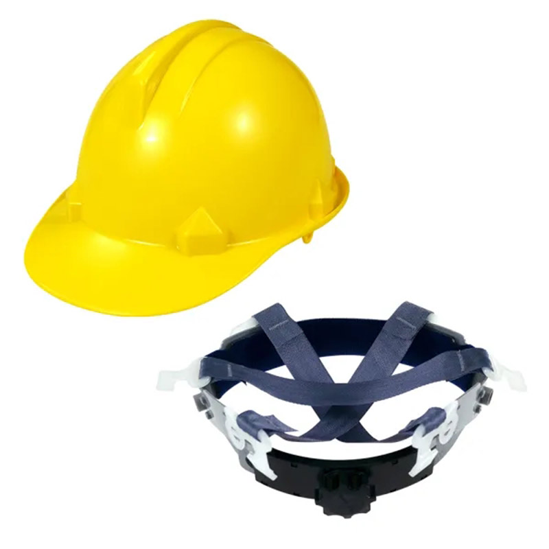 蓝鹰HR36YE黄色电工专用ABS安全帽图片3