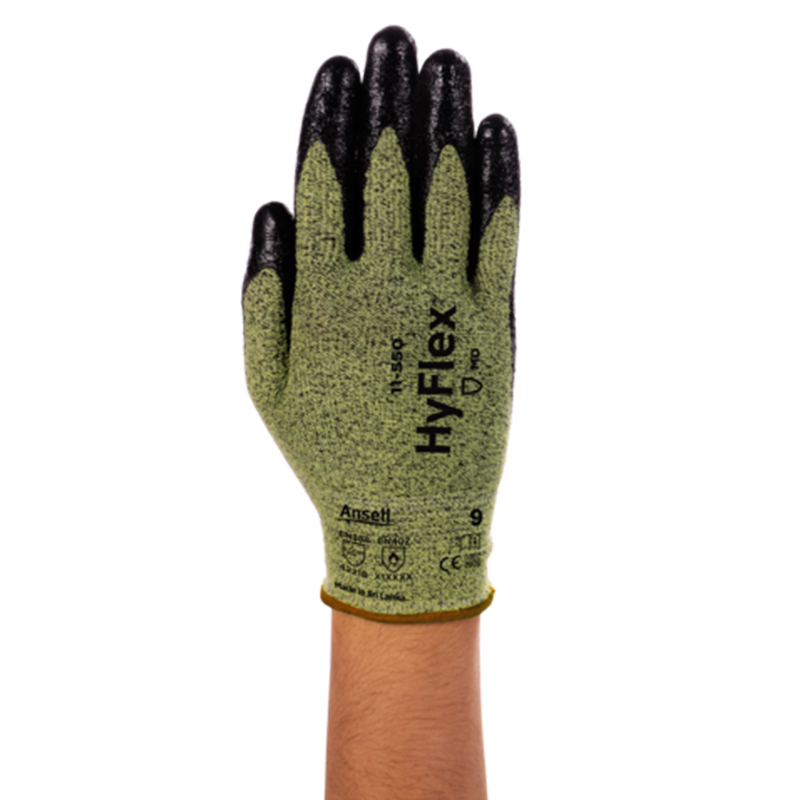 Ansell安思尔HyFlex 11-550丁腈涂层耐磨防割手套1