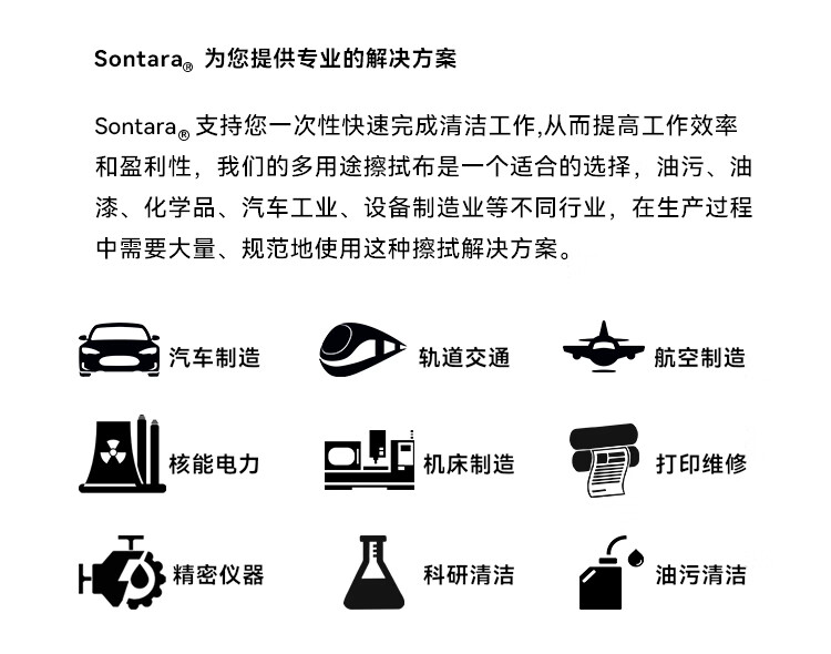 杜邦Sontara胜特龙LD-3无尘擦拭纸多用途工业擦拭布10