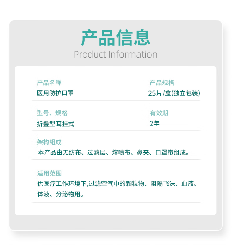 塞莫诗FMN9501折叠耳带式医用防护口罩图片6