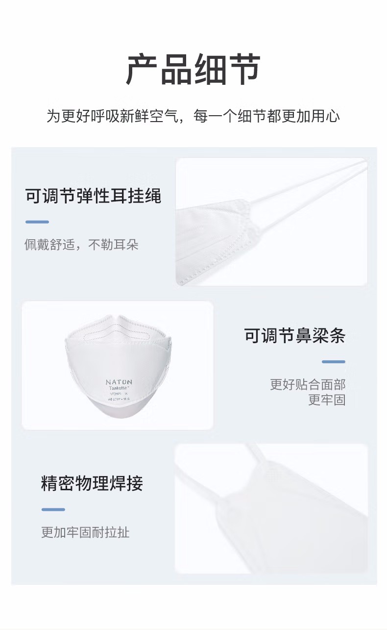纳通NTBN95E LW耳带式KN95医用防护口罩图片12