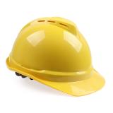 梅思安10146678黄色豪华型有孔ABS安全帽