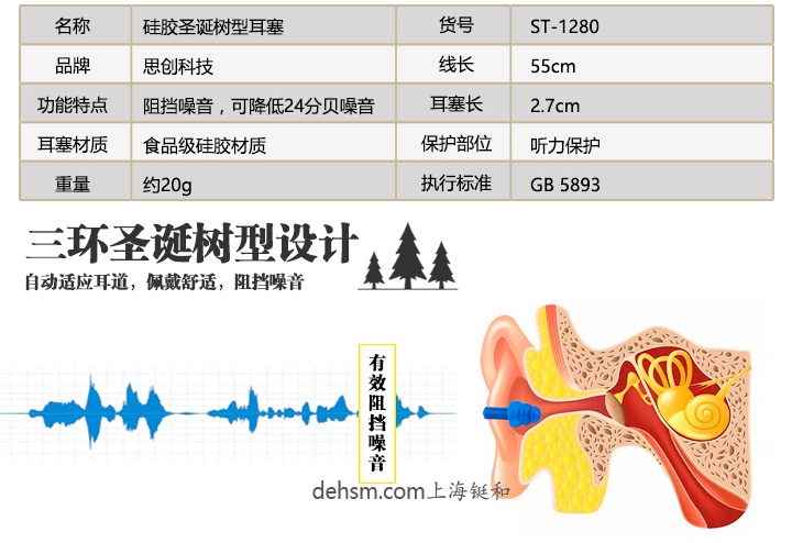 思创ST-1280硅胶防噪音耳塞介绍