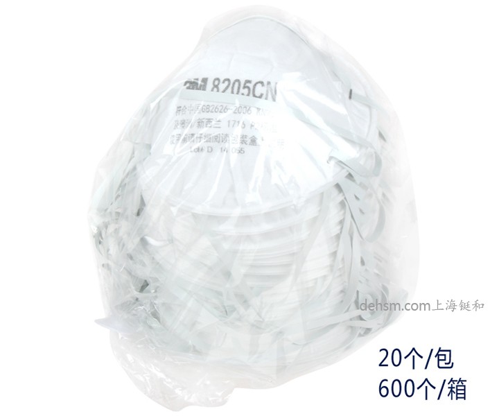 3M8205防尘口罩包装图
