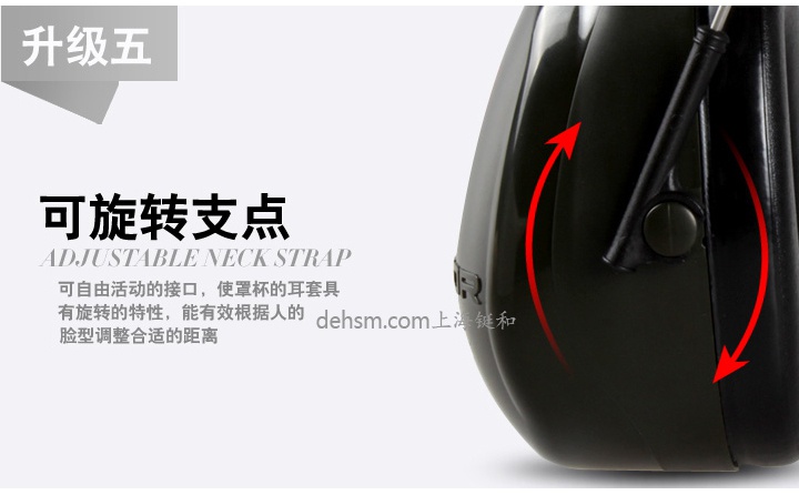 3M H7P3E挂安全帽式隔音耳罩可旋转支点