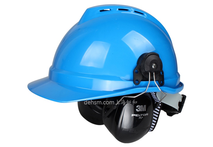 3M H7P3E-PTL挂安全帽式隔音耳罩搭配安全帽组合图片