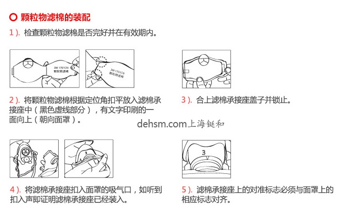 3M1701CN滤棉KN90滤棉安装方法步骤