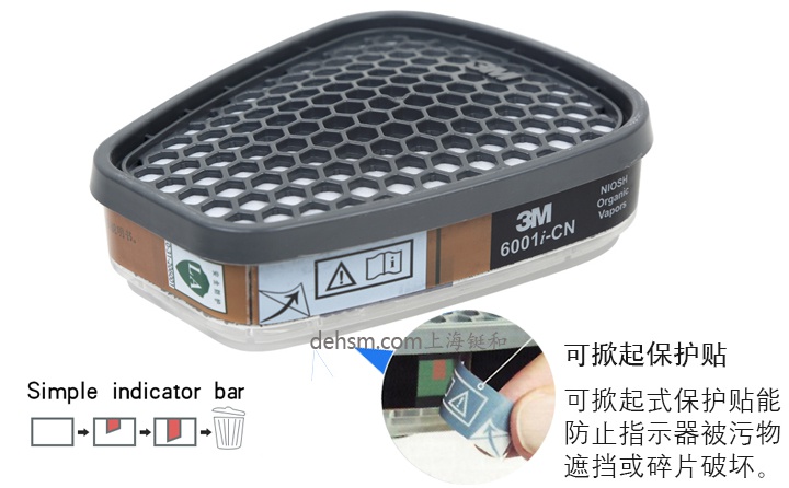 3M6001i-CN滤毒盒可掀起式保护贴设计