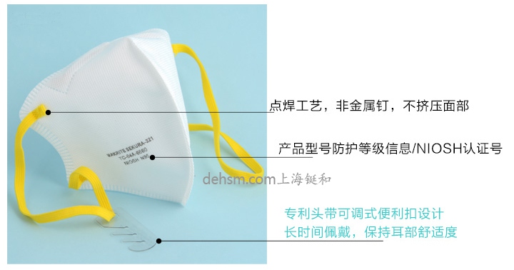 Makrite麦特瑞SEKURA-321防尘口罩可调节鼻夹