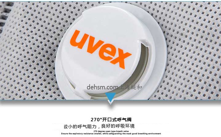 UVEX优唯斯8733220silv-Air3220防毒口罩呼气阀设计