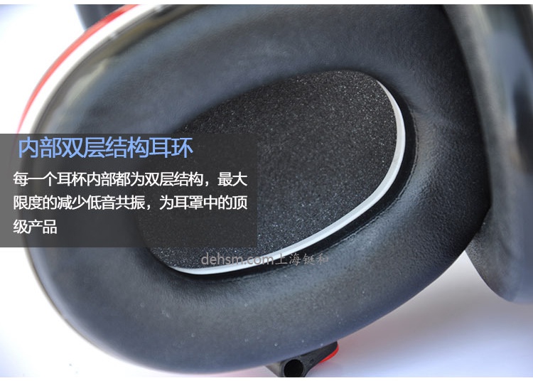 3M X3P3挂安全帽式防噪音耳罩内部双层结构耳环