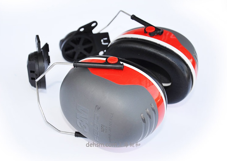3M X3P3挂安全帽式防噪音耳罩实物图