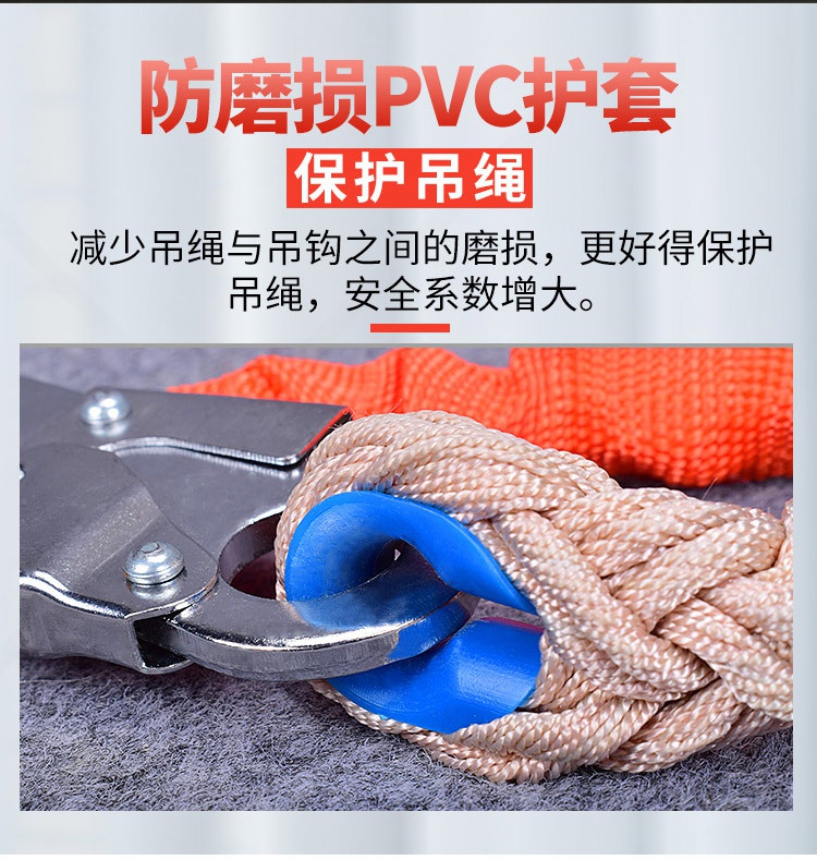 国标高空速差防坠器耐磨损PVC护套