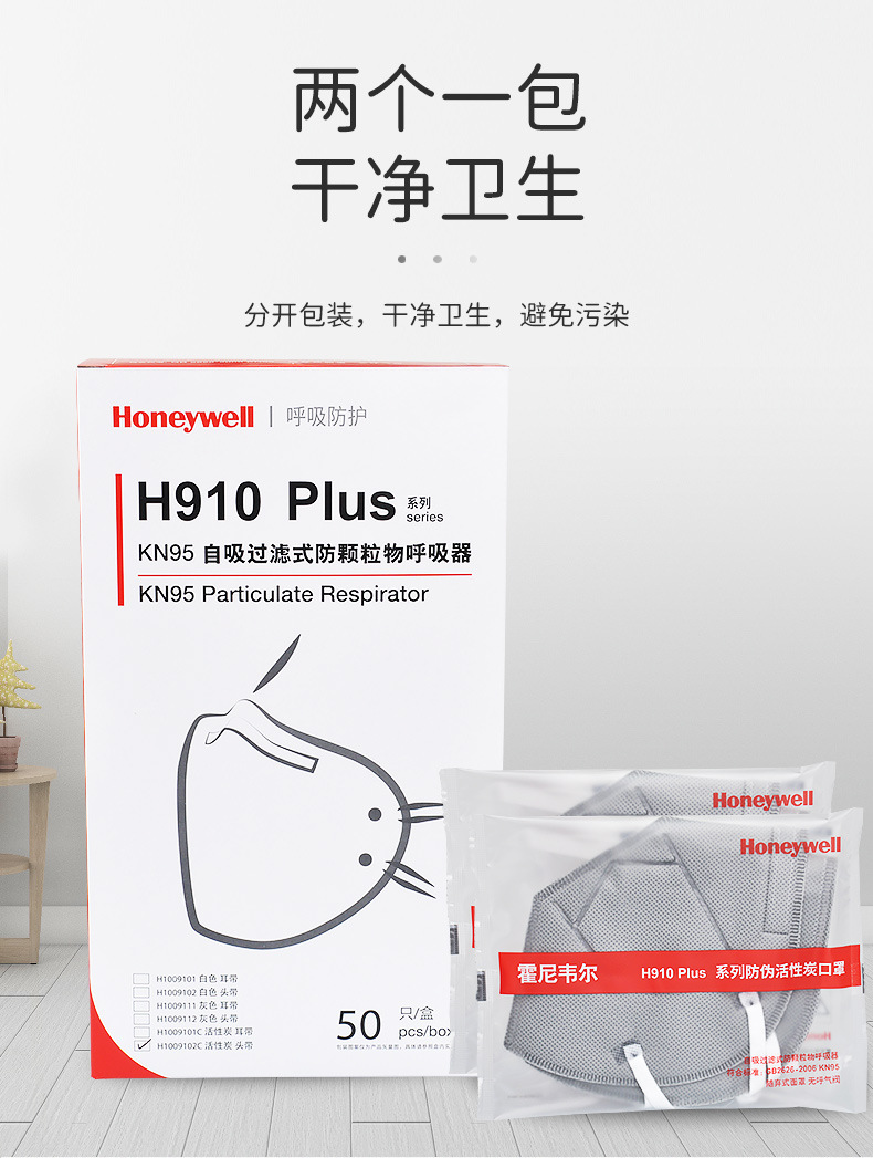 霍尼韦尔H1009102C防尘口罩图3