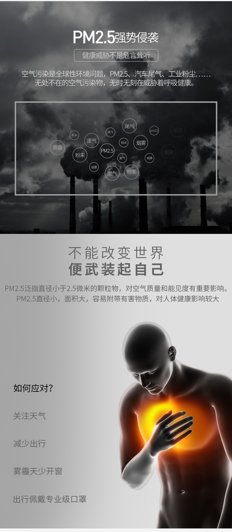 3m9542口罩正面图