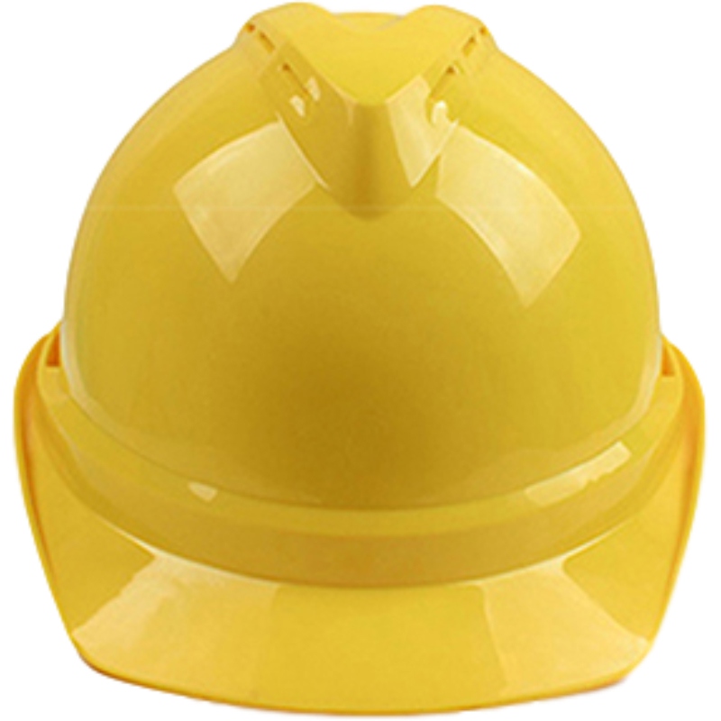 梅思安10193577豪华型带透气孔ABS黄色安全帽图1