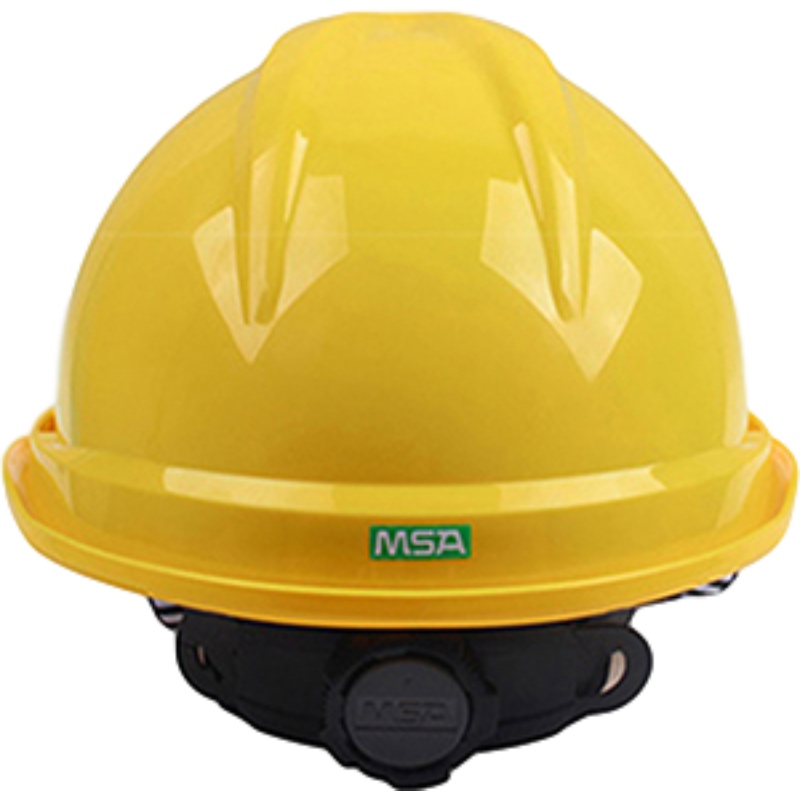 梅思安10193577豪华型带透气孔ABS黄色安全帽图2
