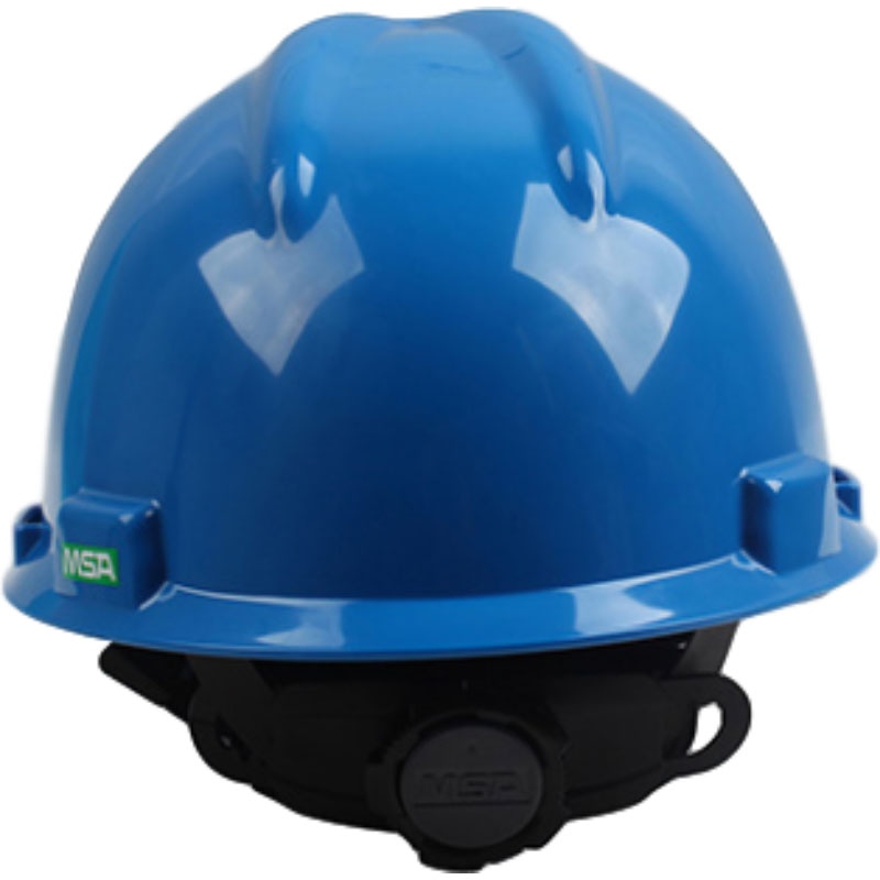 梅思安10172893标准型ABS蓝色安全帽 图2