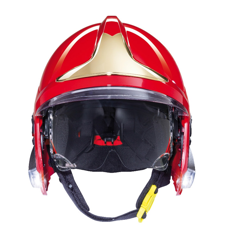 梅思安10158875红色消防头盔图4