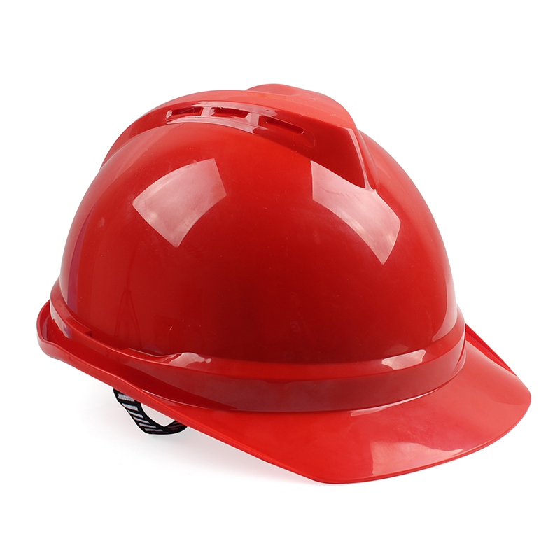 梅思安10156075红色豪华型无孔ABS安全帽图1