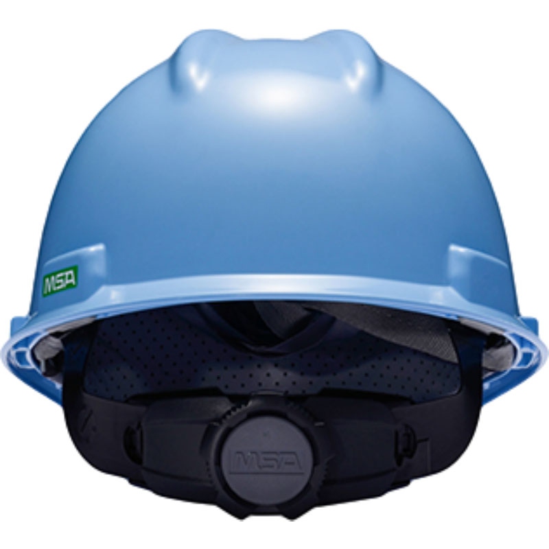 梅思安10166958湖蓝标准型ABS安全帽图1