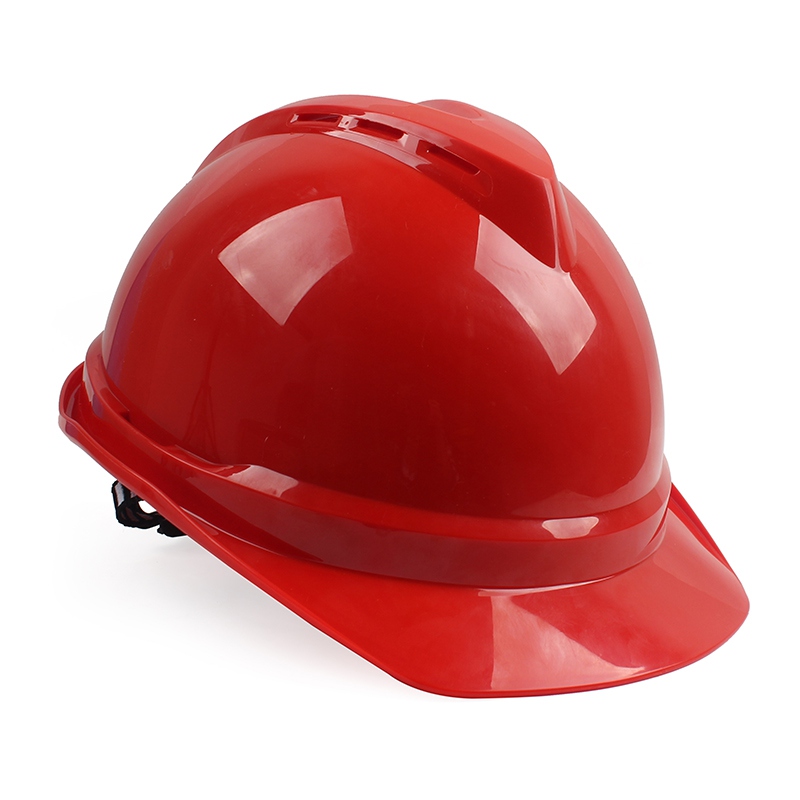 梅思安10167340红色豪华型无孔ABS安全帽图1