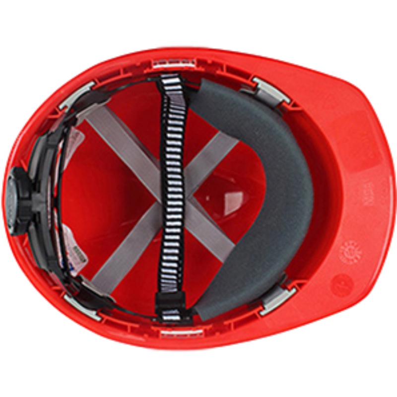 梅思安10167129红色豪华型有孔ABS安全帽图5
