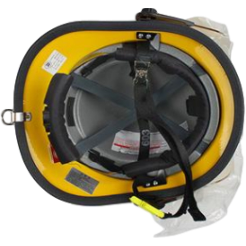 梅思安10107114-a黄色F3美式铝质披肩消防头盔图5