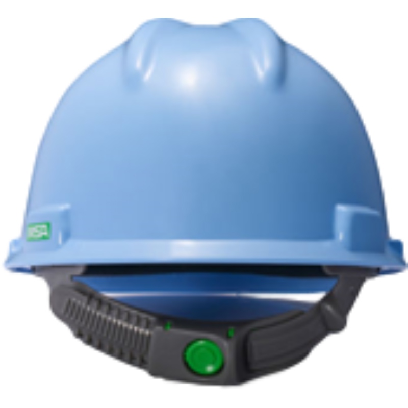 梅思安10146463湖蓝色标准型PE安全帽图3