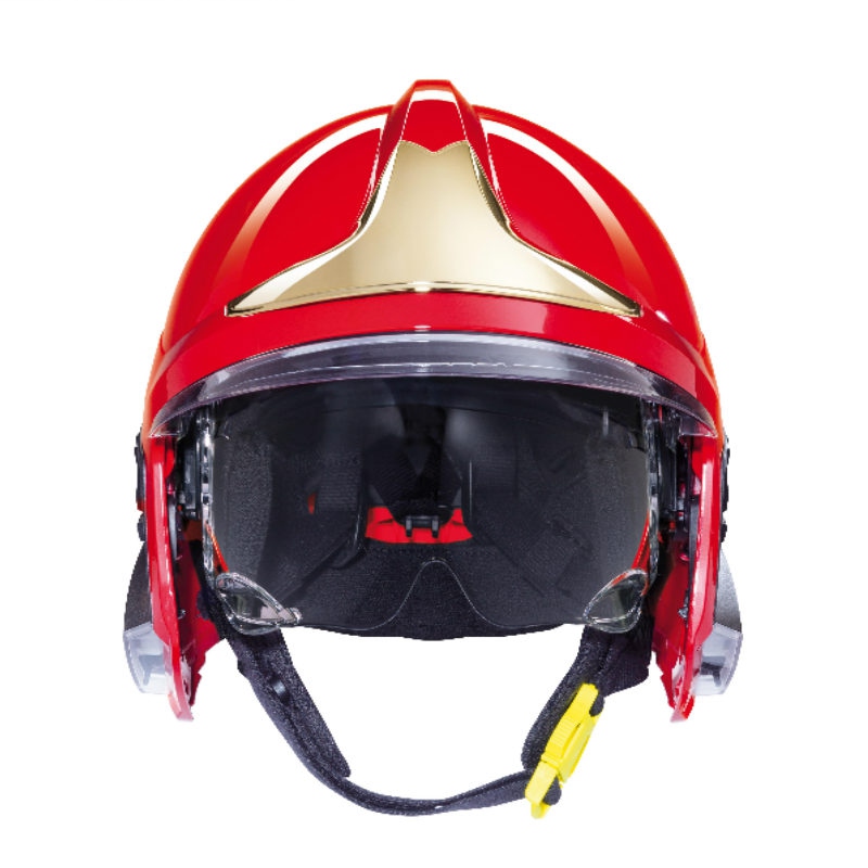 梅思安10158928黄色F1XF标准款消防头盔 图2