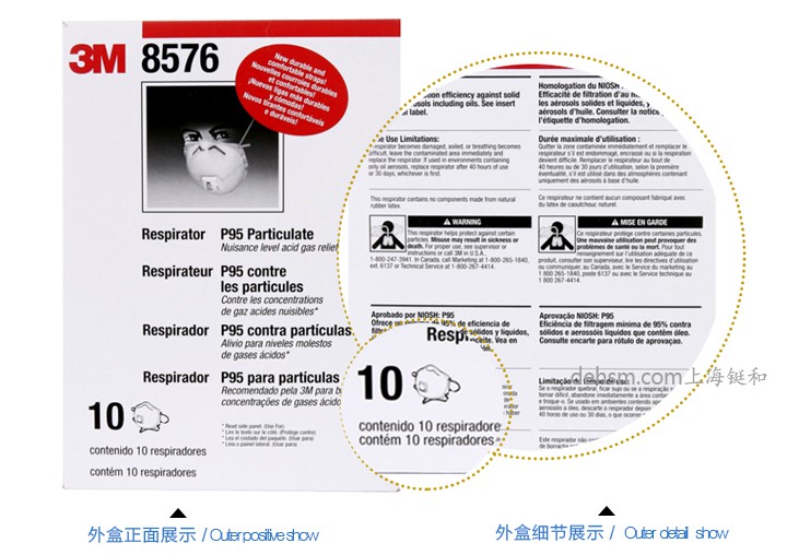 3M8576口罩包装图-侧面