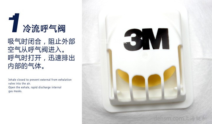 3m8822口罩冷流呼气阀设计