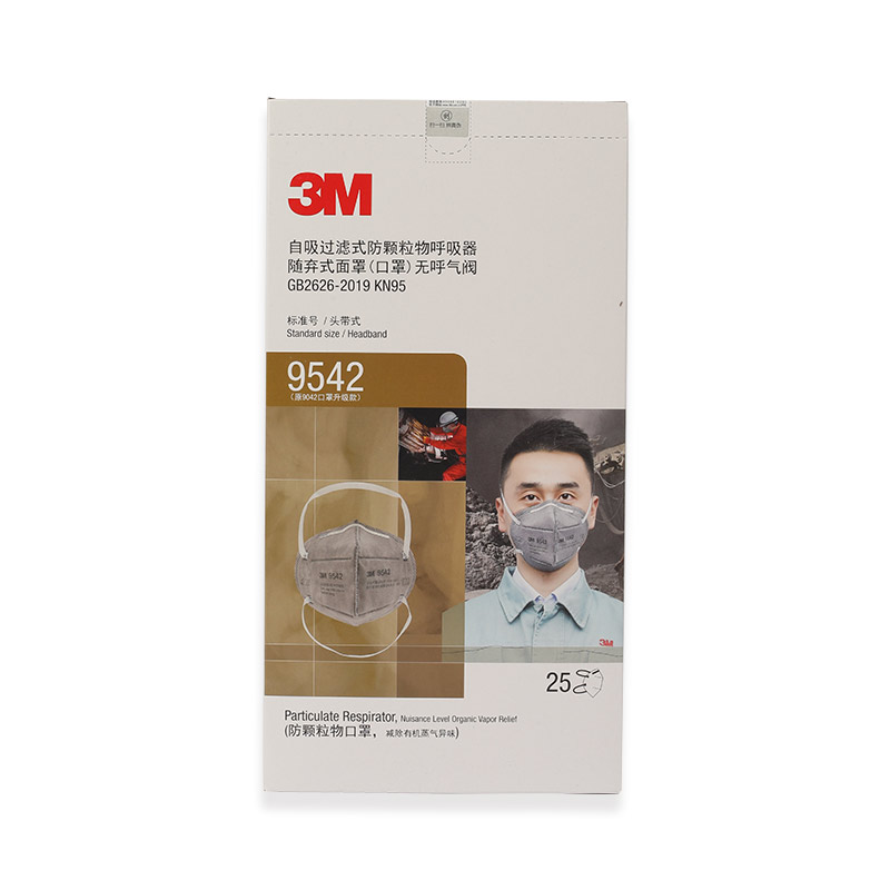 3M9542活性炭KN95防毒口罩图片4