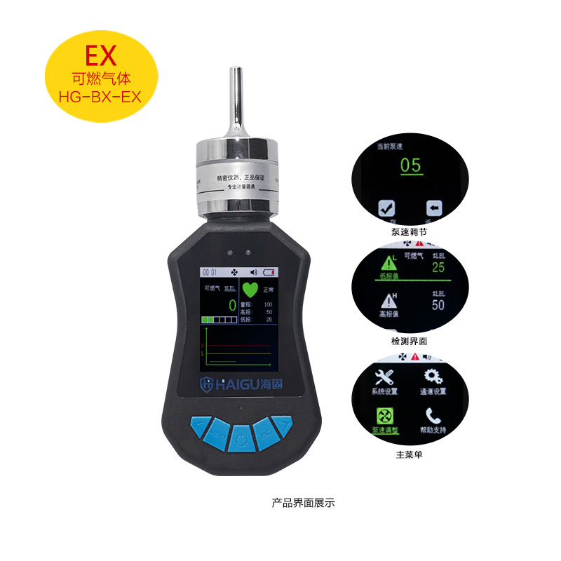 海固HG-BX-EX可燃气体泵吸式气体检测仪图片1
