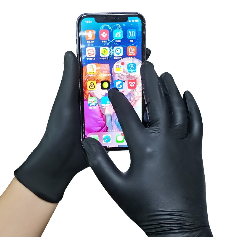 爱马斯GPNBC44100黑色一次性丁腈手套图片1