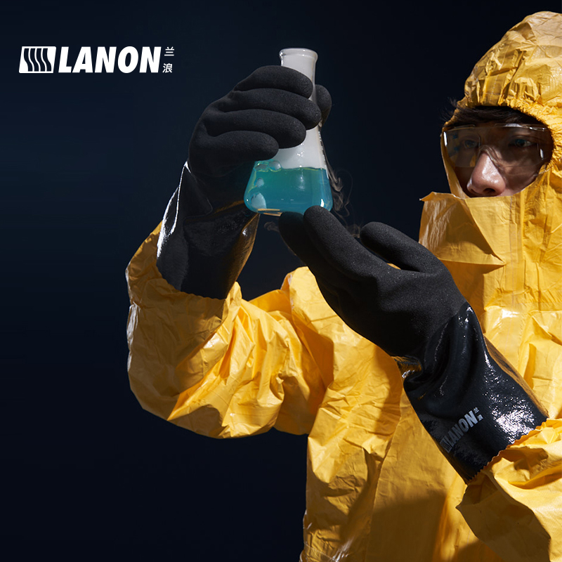LANON兰浪V330耐油丁腈防化手套图片4 LANON兰浪V330耐油丁腈防化手套图片4