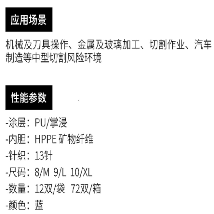 多给力OP-785 PU涂层五级防割手套图片4 多给力OP-785 PU涂层五级防割手套图片4