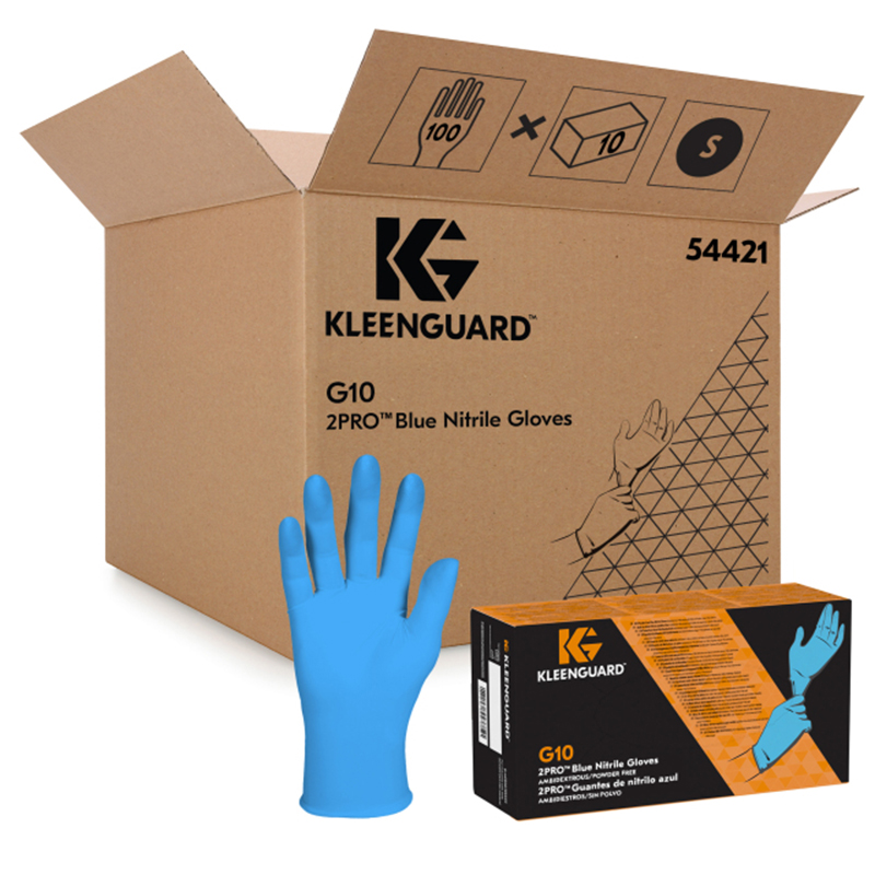金佰利54423 KleenGuard G10蓝色2PRO一次性丁睛手套L图片4 金佰利54423 KleenGuard G10蓝色2PRO一次性丁睛手套L图片4