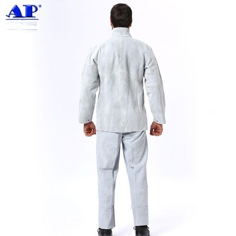 友盟AP-3230牛二层皮全皮焊工服裤子图片1