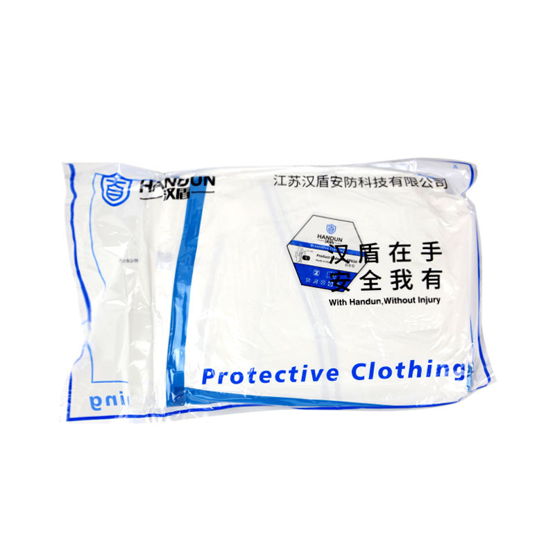 汉盾HD-BP616-1带帽连体式胶条防护服图片3